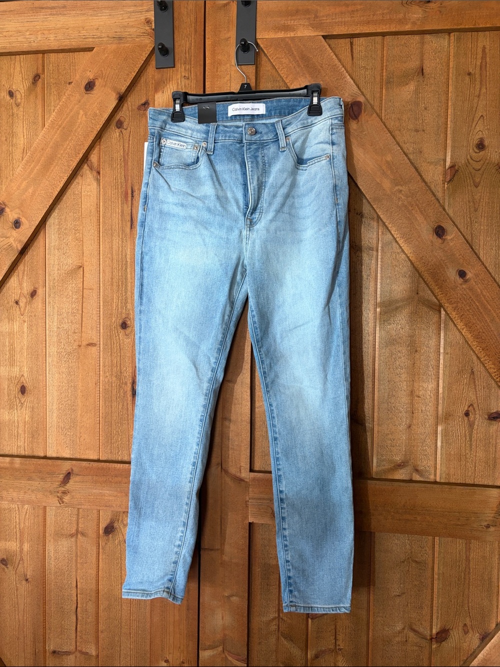 Calvin Klein Jeans Light Blue Slim Straight Denim